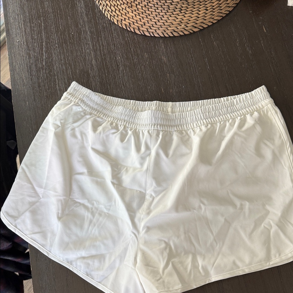 PINK Victoria's Secret White Athletic Shorts